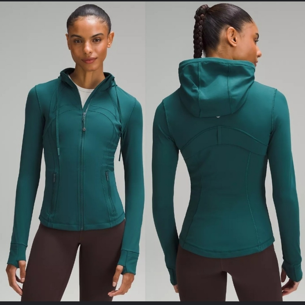 Lululemon define hooded jacket nulu size 8 nwt color storm teal
